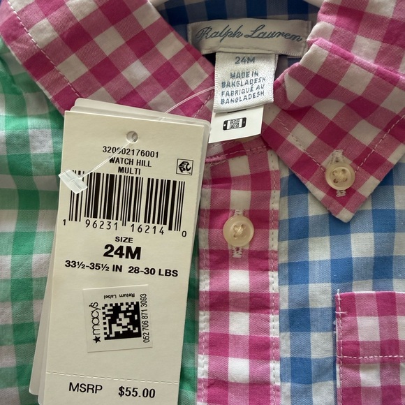 Kids Multicolor Checkered Shirt shorts combo romper - Picture 2 of 2